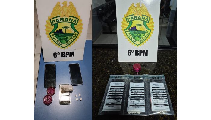 Três Barras – Duas pessoas são detidas por posse de drogas